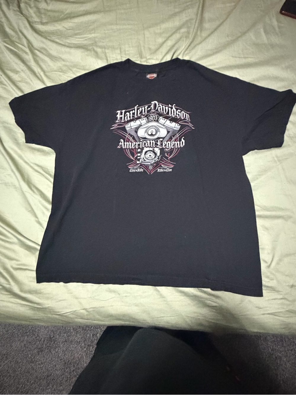Harley-Davidson Black Short-Sleeve 'American Legend' Graphic Tee Alamo City to